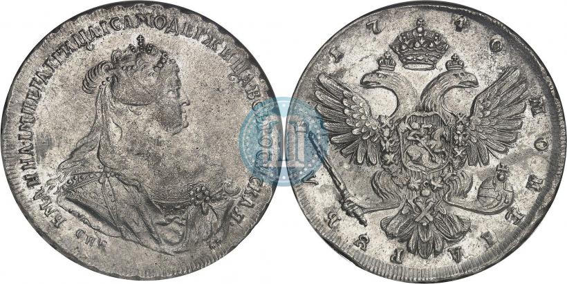 Picture 1 rouble 1740 year СПБ "Petersburg type"