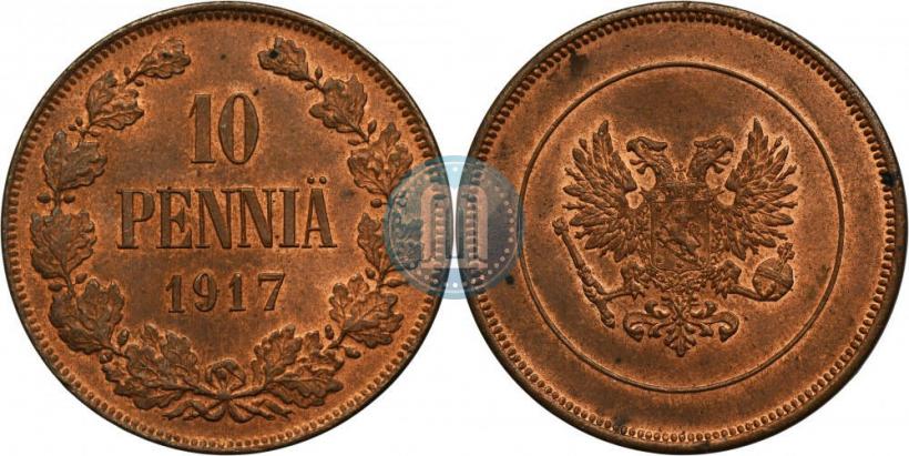 Picture 10 pennia 1917 year  