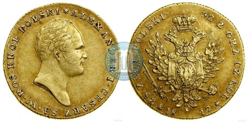 Picture 25 złotych 1817 year IB 