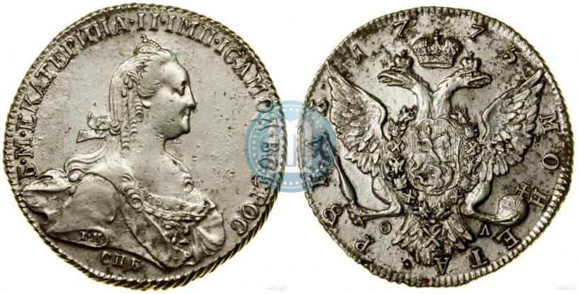 Picture 1 rouble 1775 year СПБ-ФЛ 