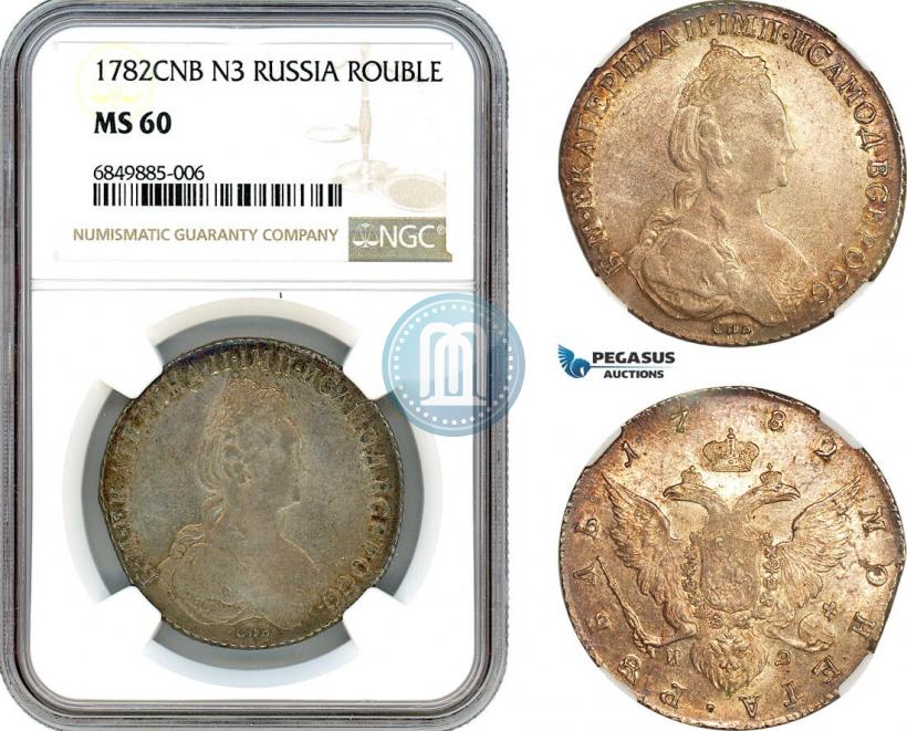 Picture 1 rouble 1782 year СПБ-ИЗ 