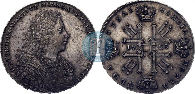 Picture 1 rouble 1728 year  "Type of 1728"