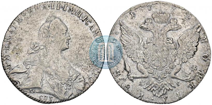 Picture 1 rouble 1772 year СПБ-ЯЧ-Т.I. 