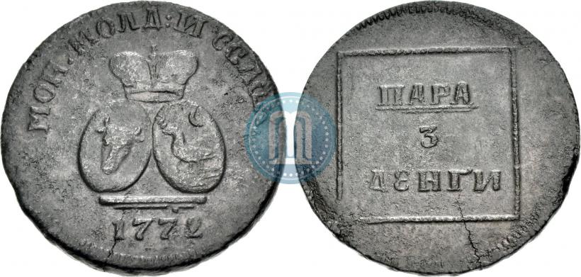 Фото Пара - 3 денги 1772 года  