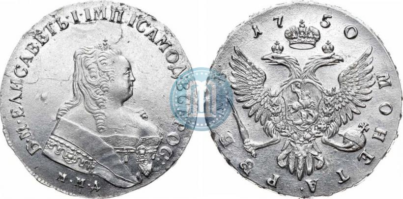 Picture 1 rouble 1750 year ММД 