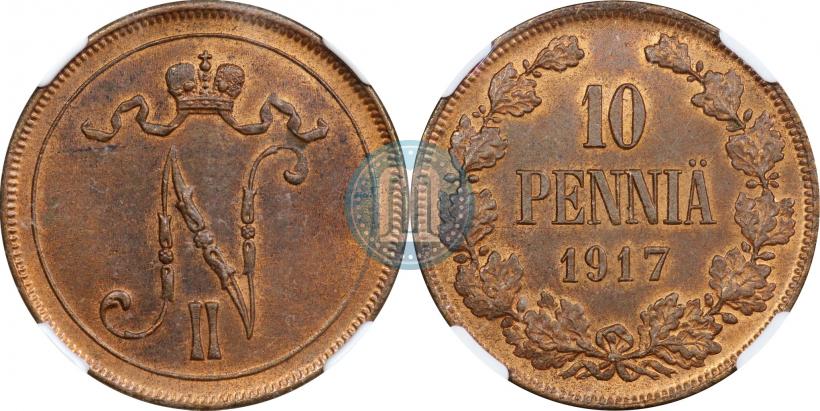 Picture 10 pennia 1917 year  