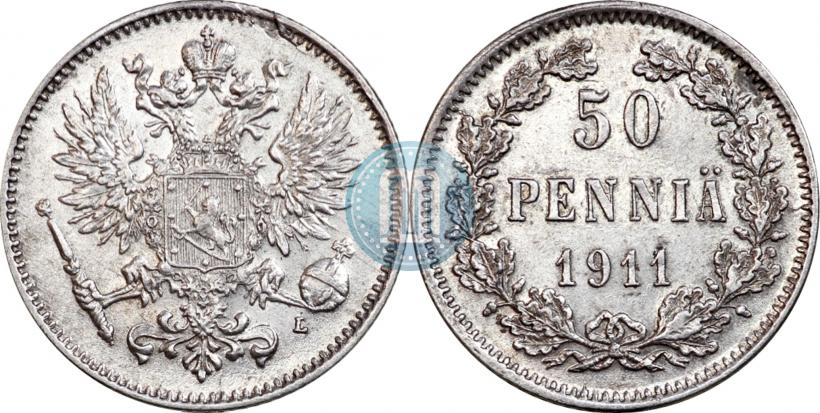 Picture 50 pennia 1911 year L 