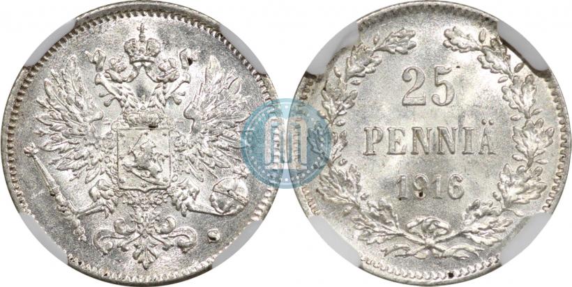 Picture 25 pennia 1916 year S 