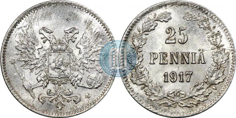 Picture 25 pennia 1917 year S 