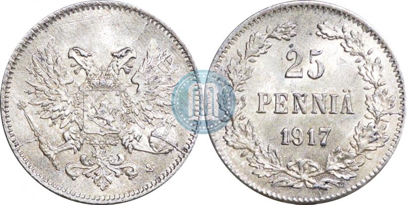 Picture 25 pennia 1917 year S 