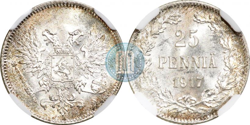 Picture 25 pennia 1917 year S 