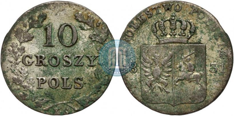 Picture 10 groszy 1831 year KG "Polish uprising"