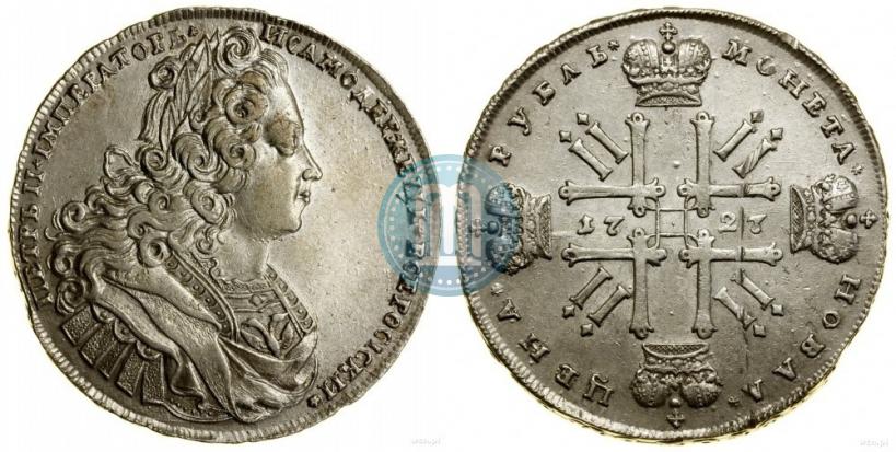 Picture 1 rouble 1727 year  "Moscow type"