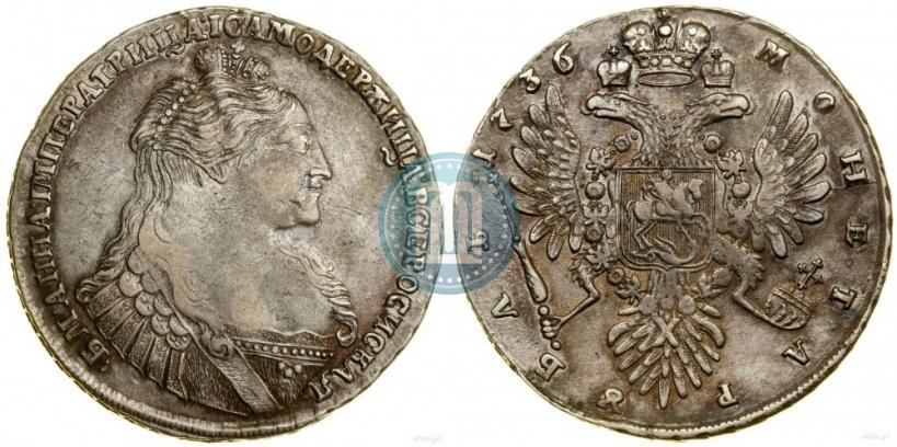 Picture 1 rouble 1736 year  "Type of 1735"