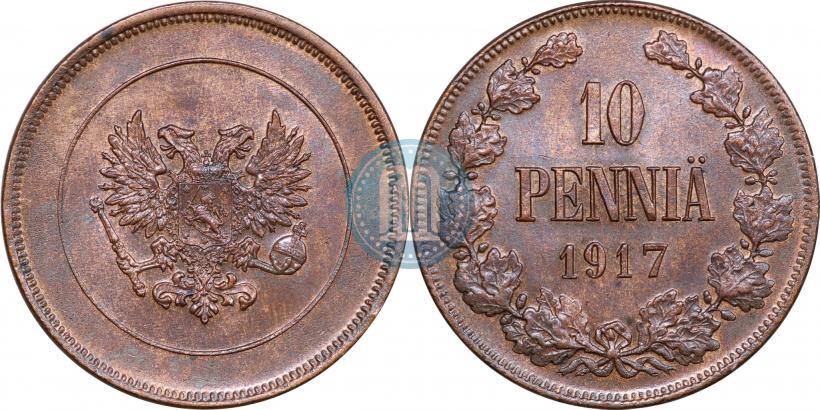 Picture 10 pennia 1917 year  