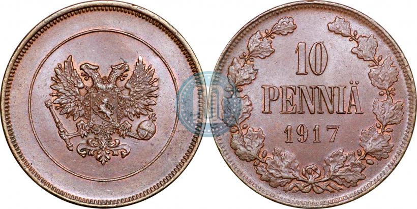 Picture 10 pennia 1917 year  