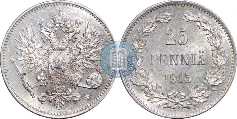 Picture 25 pennia 1915 year S 