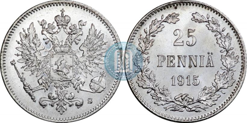 Picture 25 pennia 1915 year S 