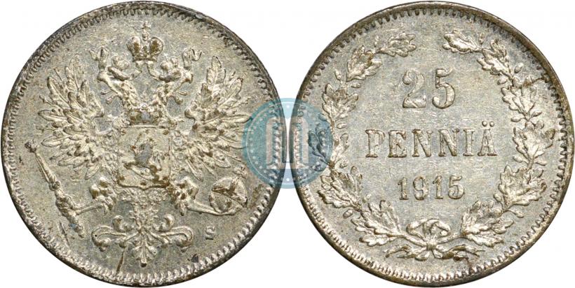 Picture 25 pennia 1915 year S 