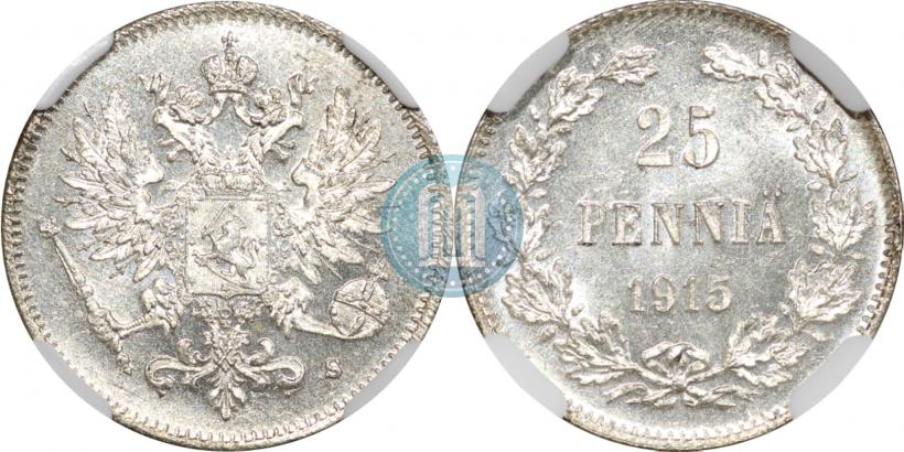 Picture 25 pennia 1915 year S 