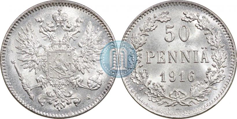 Picture 25 pennia 1916 year S 