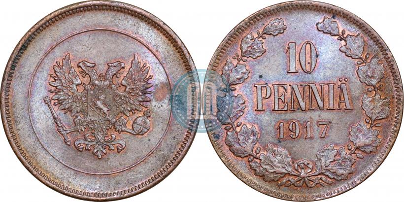 Picture 10 pennia 1917 year  