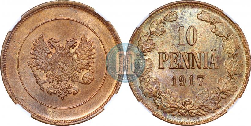 Picture 10 pennia 1917 year  