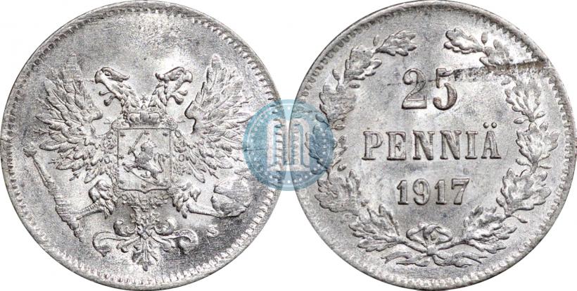 Picture 25 pennia 1917 year S 