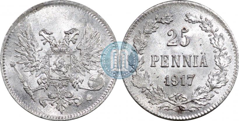 Picture 25 pennia 1917 year S 