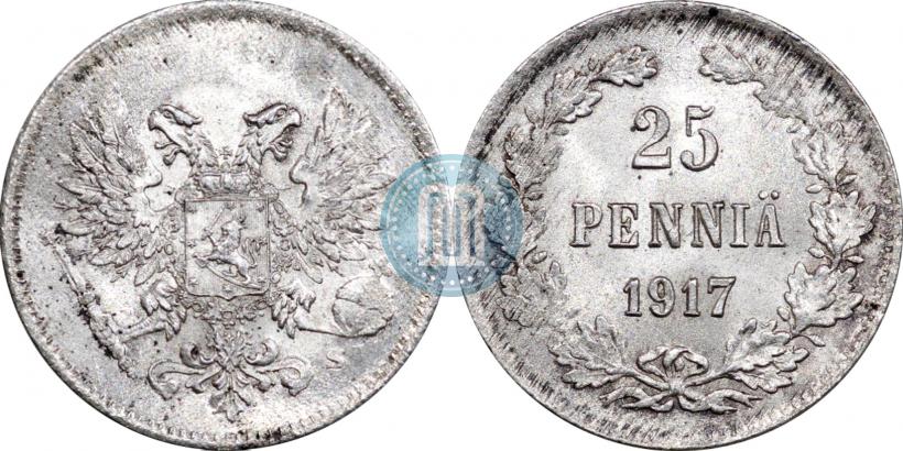 Picture 25 pennia 1917 year S 