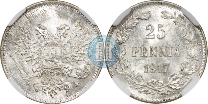 Picture 25 pennia 1917 year S 