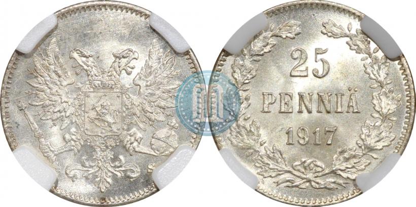 Picture 25 pennia 1917 year S 