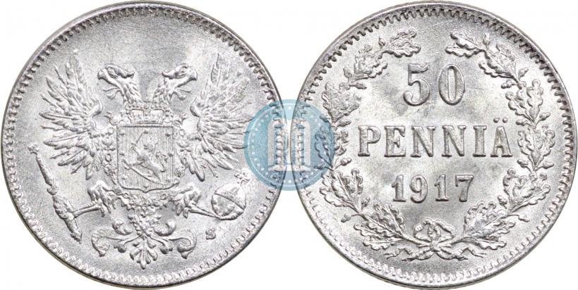 Picture 50 pennia 1917 year S 