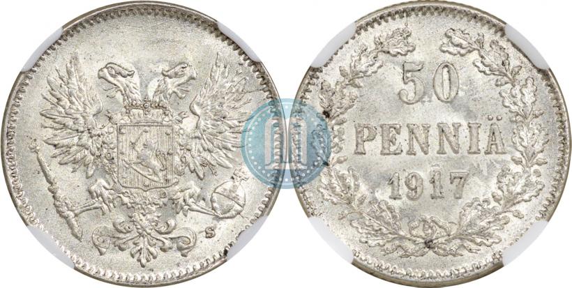 Picture 50 pennia 1917 year S 