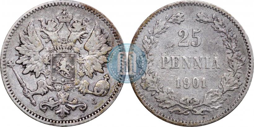 Picture 25 pennia 1901 year L 