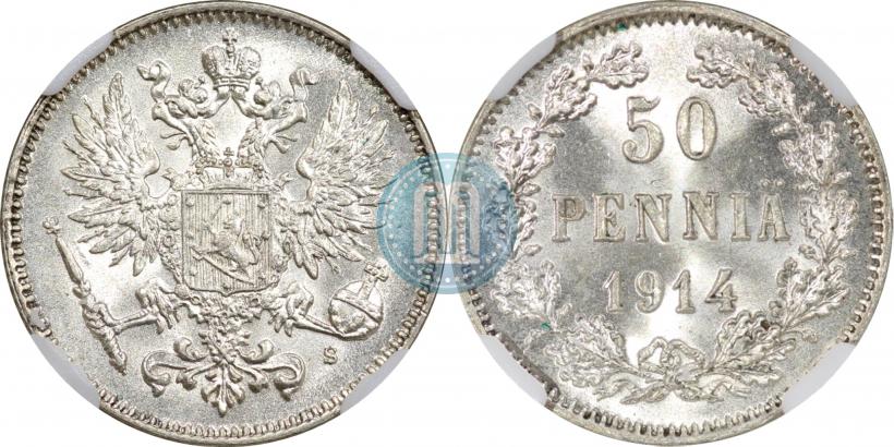 Picture 50 pennia 1914 year S 