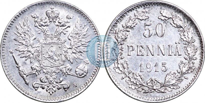 Picture 50 pennia 1915 year S 