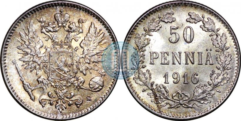 Picture 50 pennia 1916 year S 