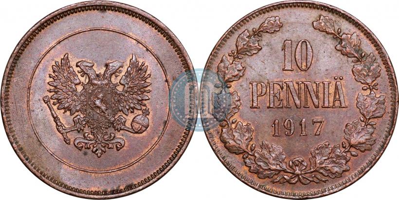 Picture 10 pennia 1917 year  