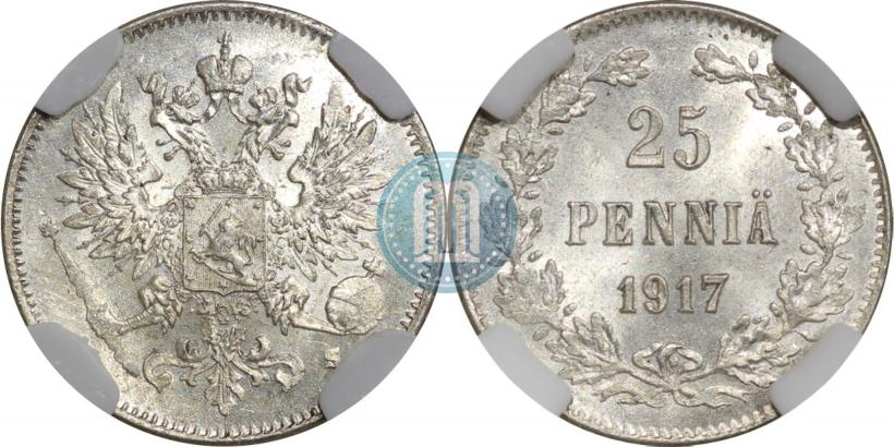 Picture 25 pennia 1917 year S 