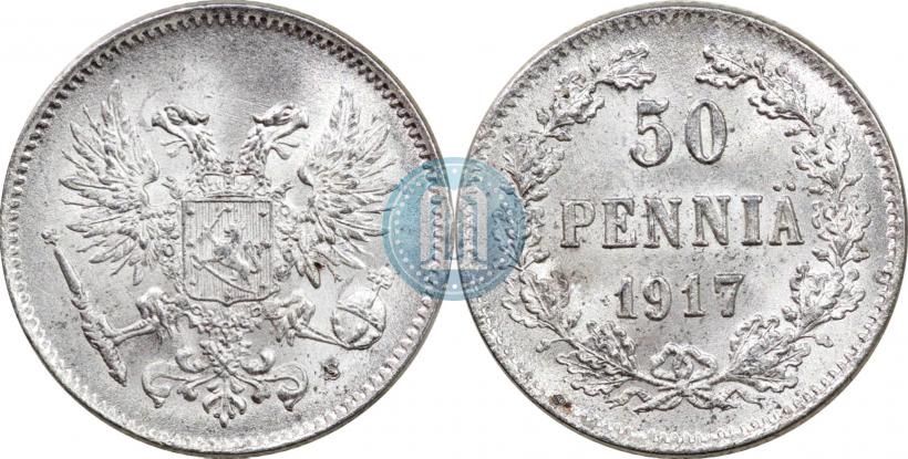 Picture 50 pennia 1917 year S 