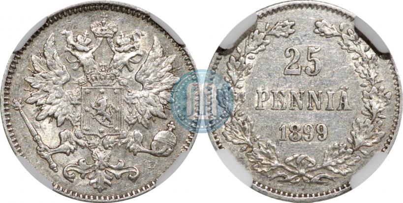 Picture 25 pennia 1899 year L 