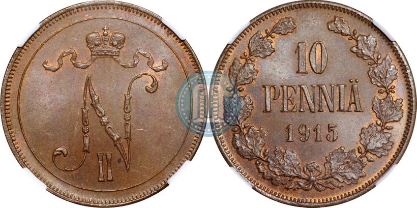 Picture 10 pennia 1915 year  