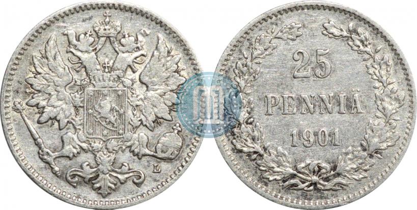 Picture 25 pennia 1901 year L 