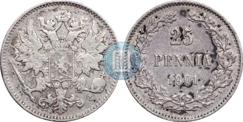 Picture 25 pennia 1901 year L 