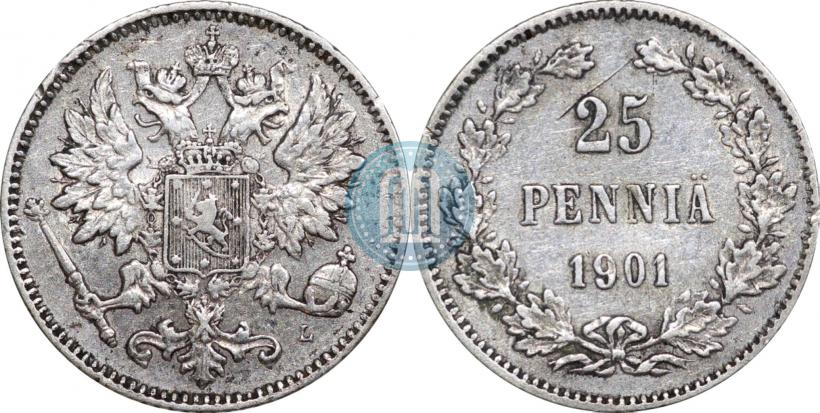 Picture 25 pennia 1901 year L 