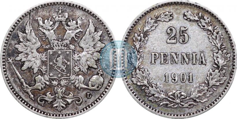 Picture 25 pennia 1901 year L 