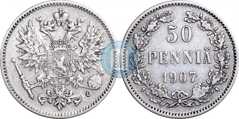 Picture 50 pennia 1914 year S 