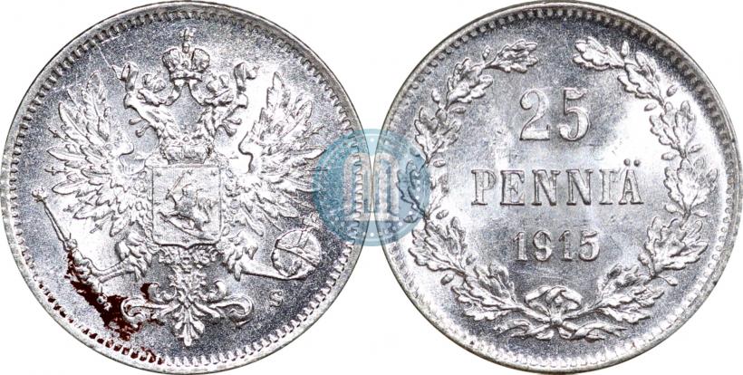 Picture 25 pennia 1915 year S 