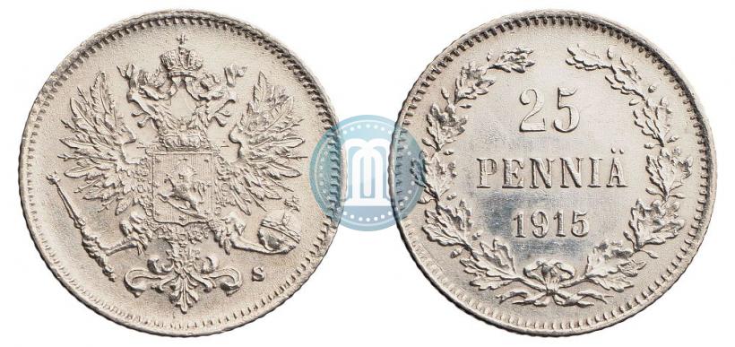 Picture 25 pennia 1915 year S 